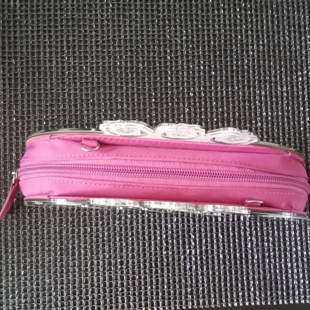 Black White Zebra Lucite Mini Evening Bag - Picture 4 of 8